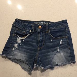 midi jean shorts
